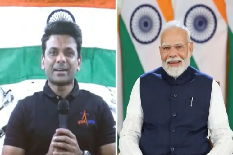 PM Modi and Shubhanshu Shukla