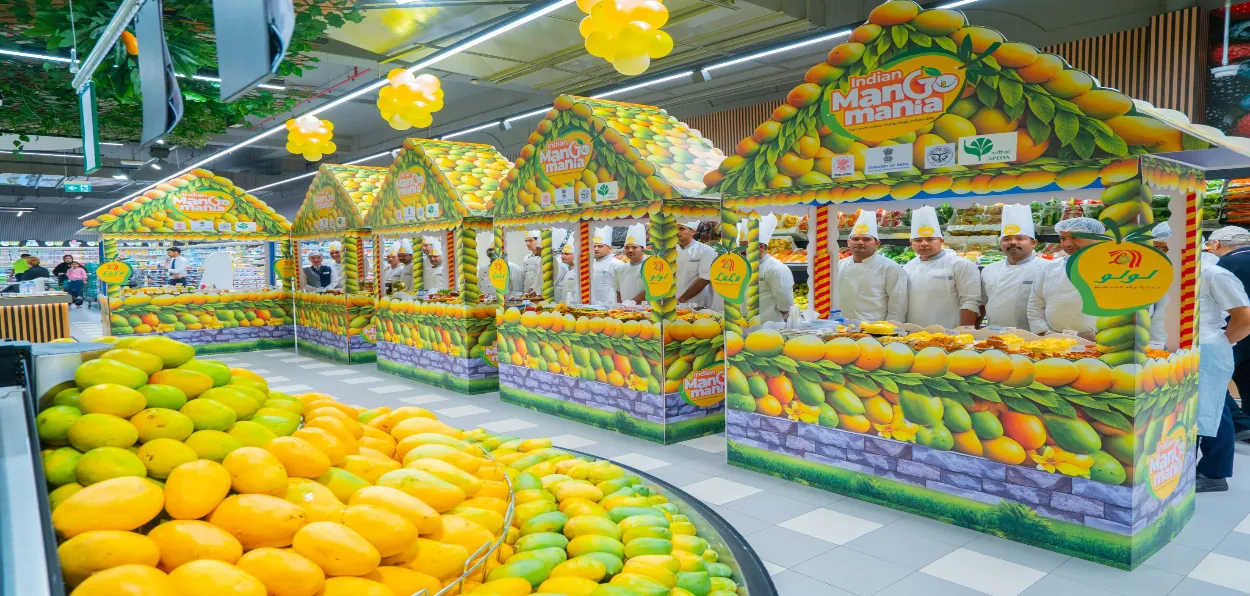 Indian Mangoes in a mall in Abu Dhabi, the UAE