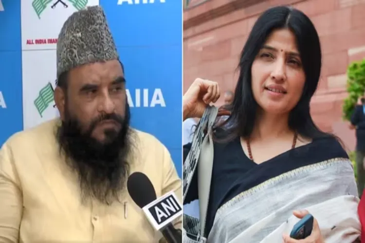  Maulana Sajid Rashidi and MP Dimple Yadav