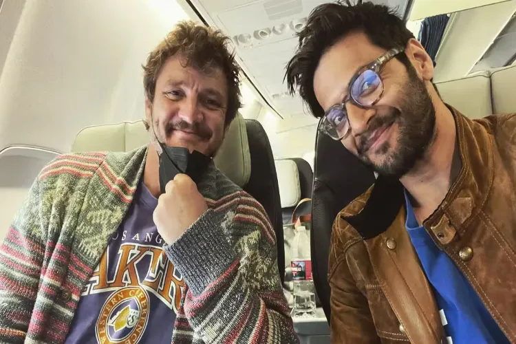 Actors; Ali Faizal (right) with Pedro Pascal (left)