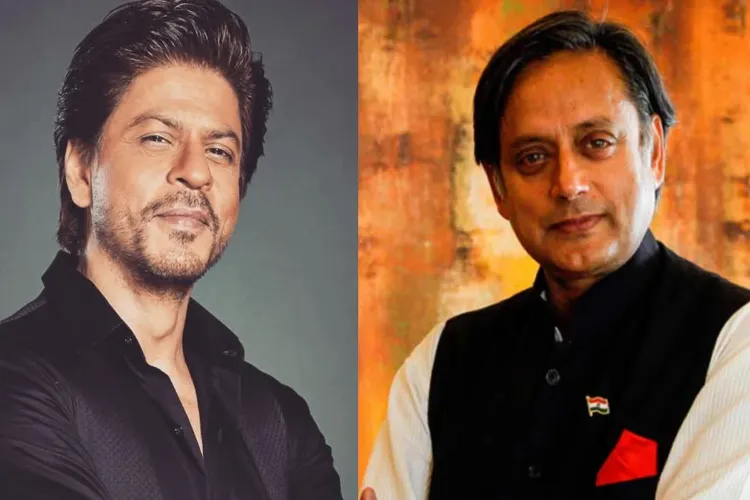 Shah Rukh Khan and Shashi Tharoor