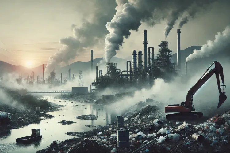 AI generated picture depicting pollution 