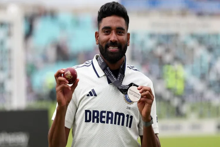 Cricketer Mohammed Siraj