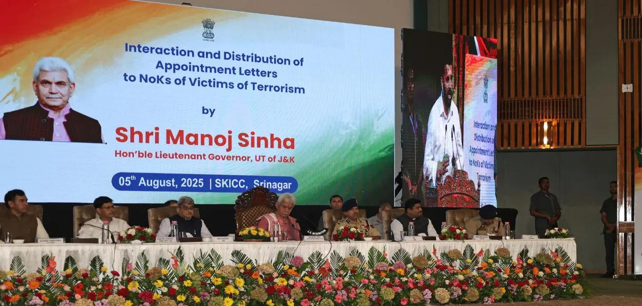 LG Manoj Sinha distributes appointment letters to 250 kin of terror victims, reiterates govt's support