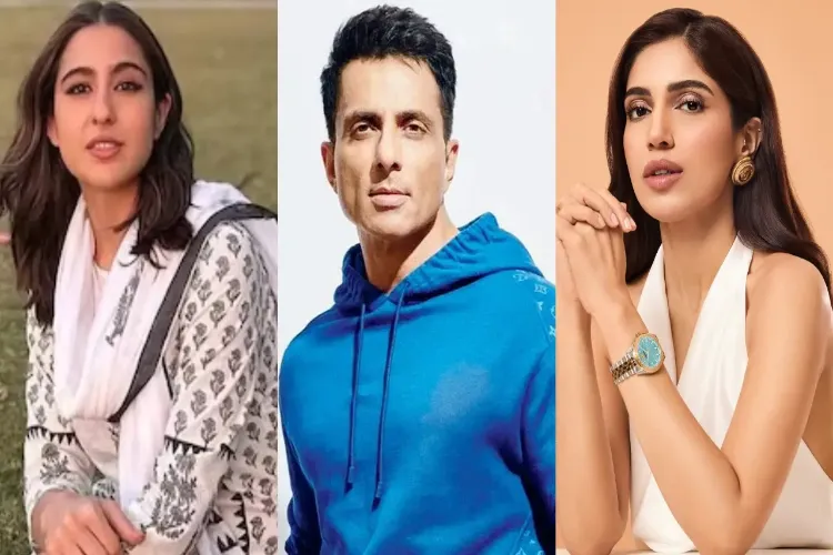 Actors Sara Ali Khan, Sonu Sood and Bhumi Pednekar