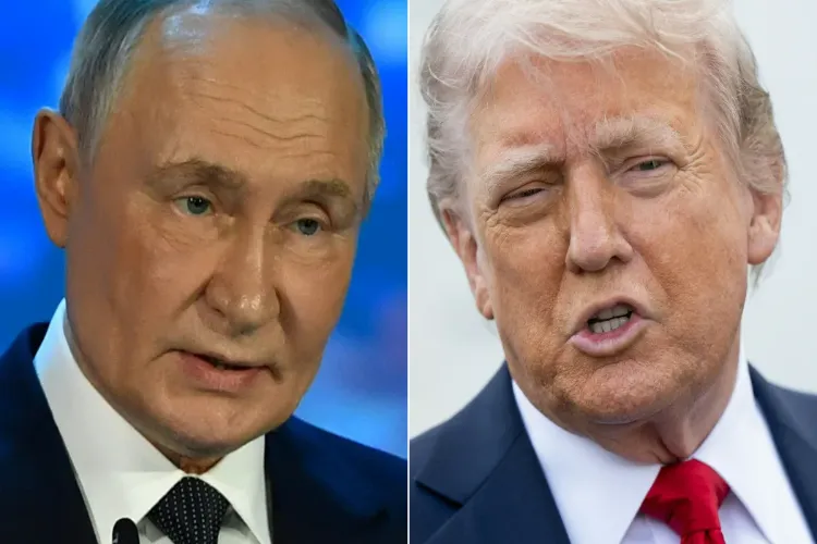 Russian president Vladimir Putin and the US President Donald Trump