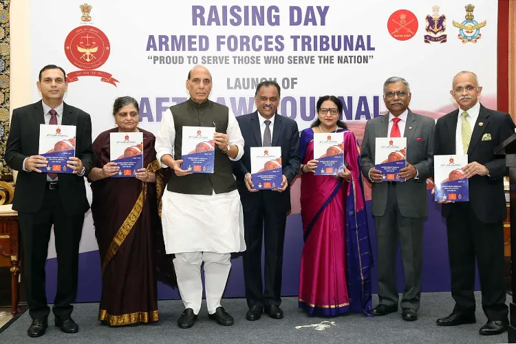 Defence Minister Rajnath Singh addressing the Armed Forces Tribunal Raising Day (file)