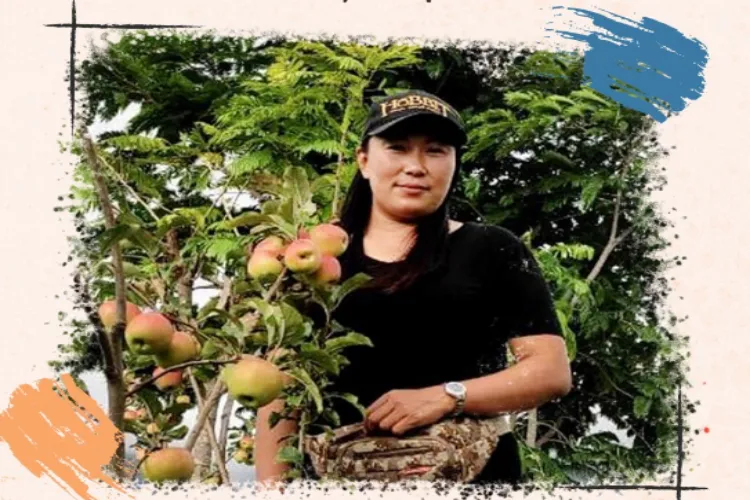  Augustina Awungshi Shimray of Ukhrul, Manipur, an apple grower