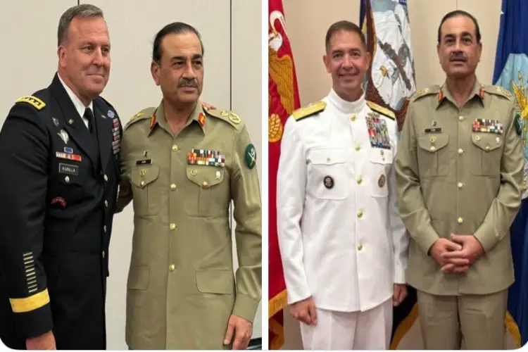 Pakistani Army Chief with US Military leaders