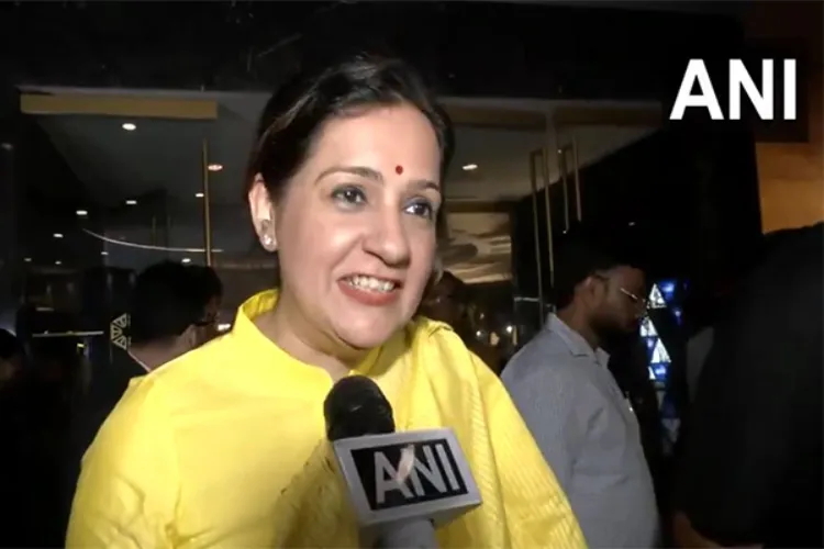 Shiv Sena (UBT) MP Priyanka Chaturvedi, after attending the INDIA bloc dinner meet