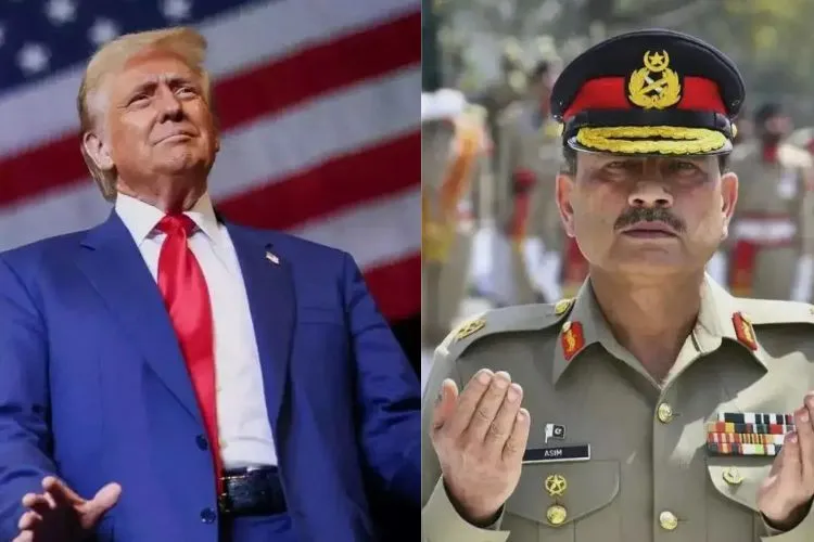 US President Donald Trump and Chief of Army Staff of Pakistan Asim Munir