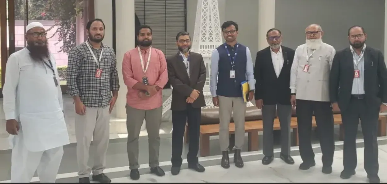 The Jamaate-Islami Hind led delegation at the French embassy in Delhi