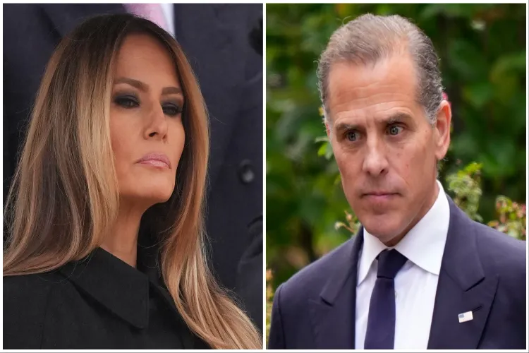 Melania Trump and  Hunter Biden