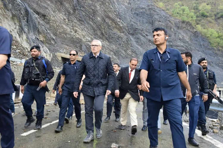 CM Abdullah assessing flash flood-affected areas in Kishtwar (file)