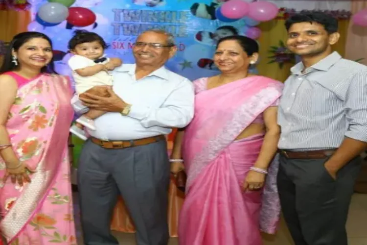 Group Captain Shubhanshu Shukla with his familiy (file)