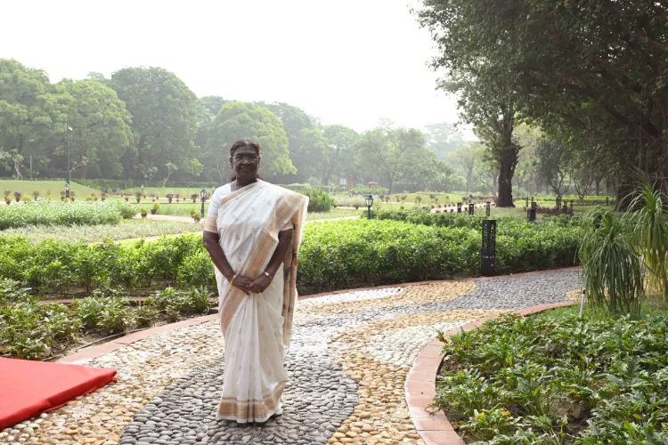 President Droupadi Murmu in Amrit Udyaan