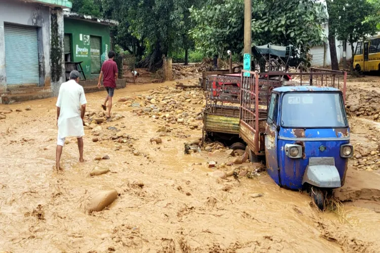 A scene of Janglote area after the cloudburst
