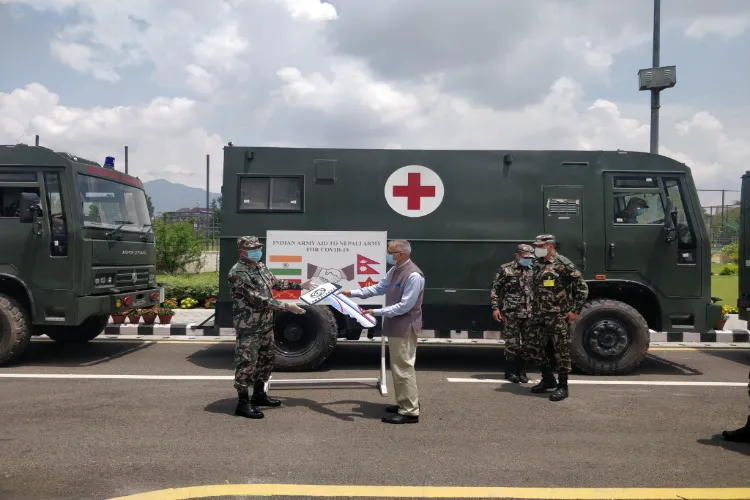 India hands over medical, defence equipment vehicles to Nepal Army