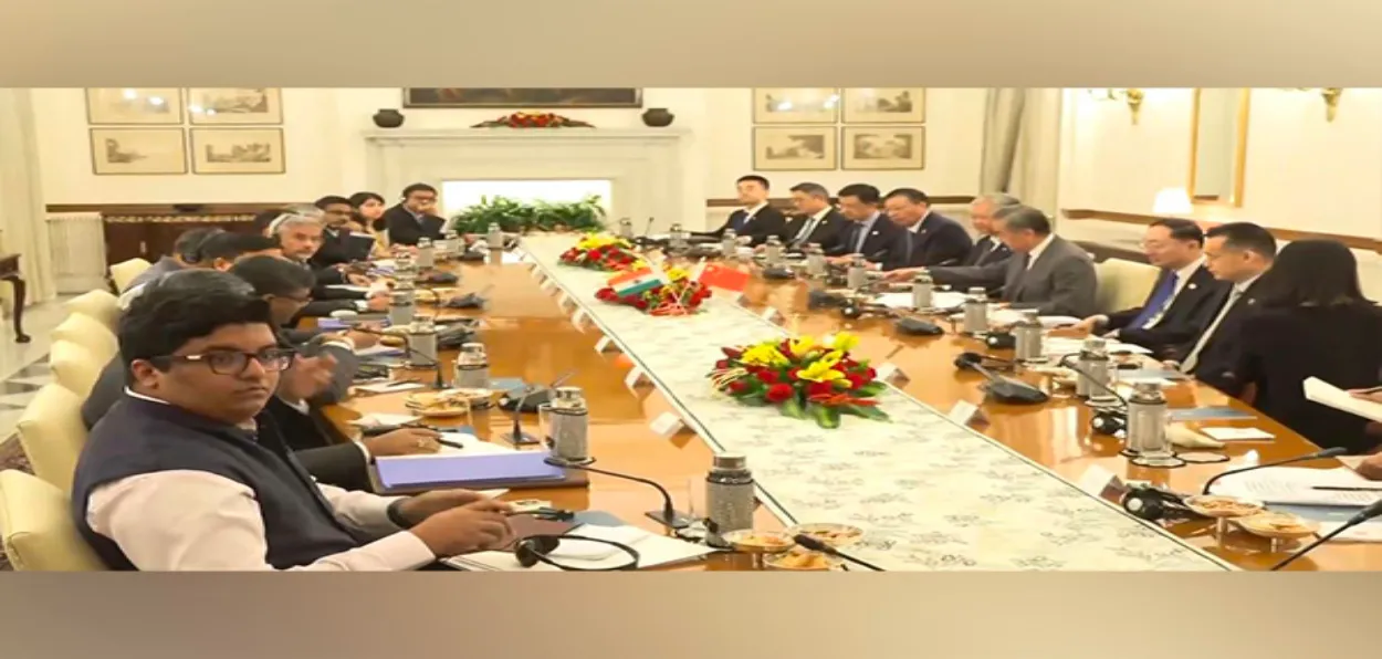 Chinese Foreign Minister Wang Yi and EAM Dr S Jaishankar holding talks in New Delhi