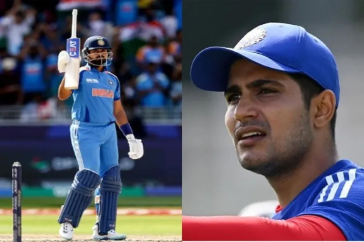 Cricketers Shreyas Iyer and Shubman Gill 