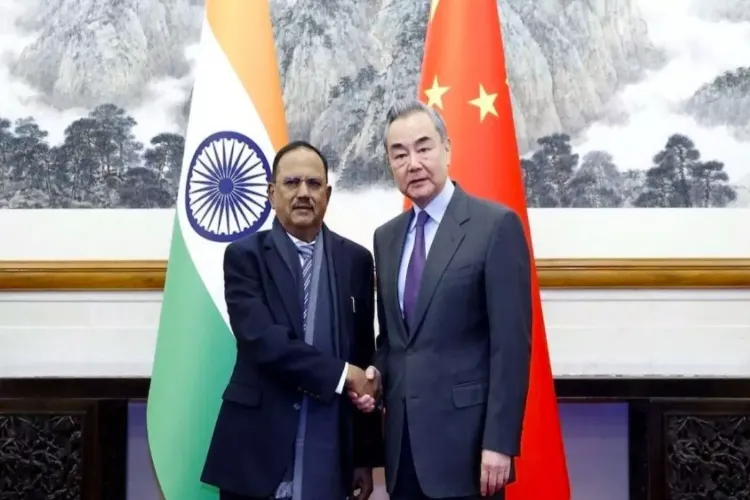 NSA Ajit Doval with Chinese Foreign Minister Wang Yi 