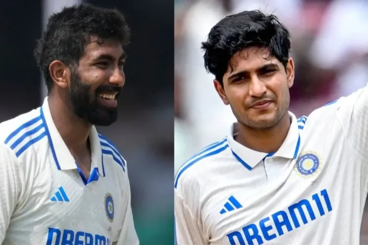 Cricketers Jasprit Bumrah and Shubman Gill