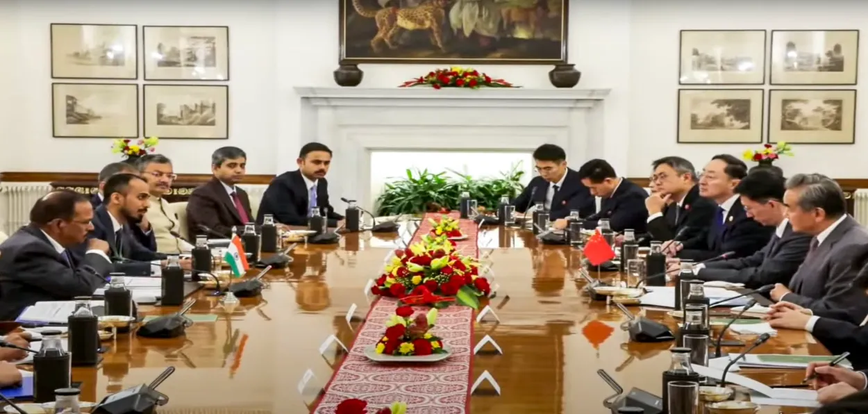 NSA Ajit Doval and Wang Yi holding the 24th round of the Special Representatives talks on boundary questions in New Delhi