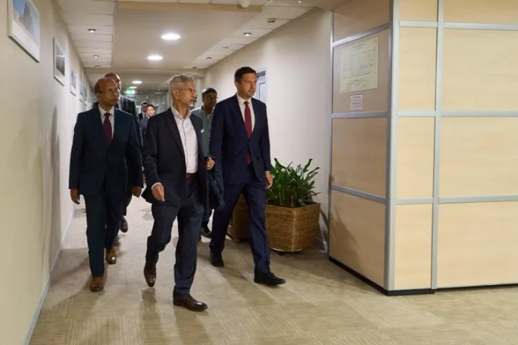 External Affairs Minister Dr S Jaishankar at the Moscow airport