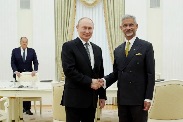 External Affairs Minister S Jaishankar calls on Russian President Vladimir Putin, in Moscow (file)