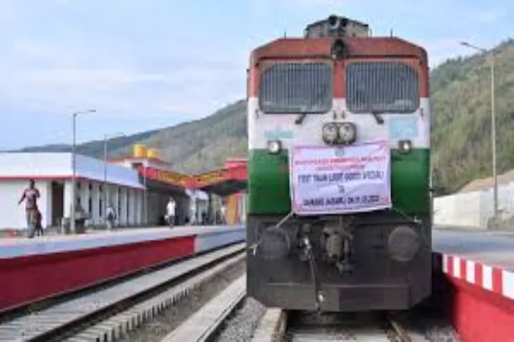The first trial run of a goods train to Mizoram (file)
