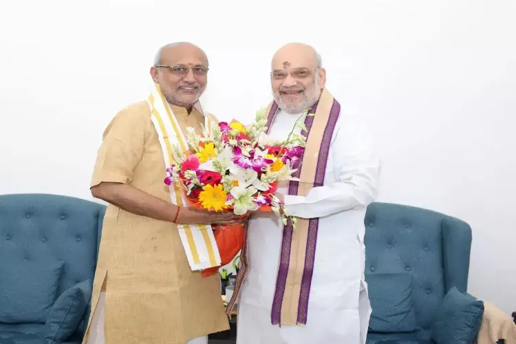 NDA VP candidate CP Radhakrishnan meets Home Minister Amit Shah