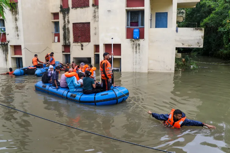  Jammu: Rescue operation underway at IIIM Hostel after heavy rainfall