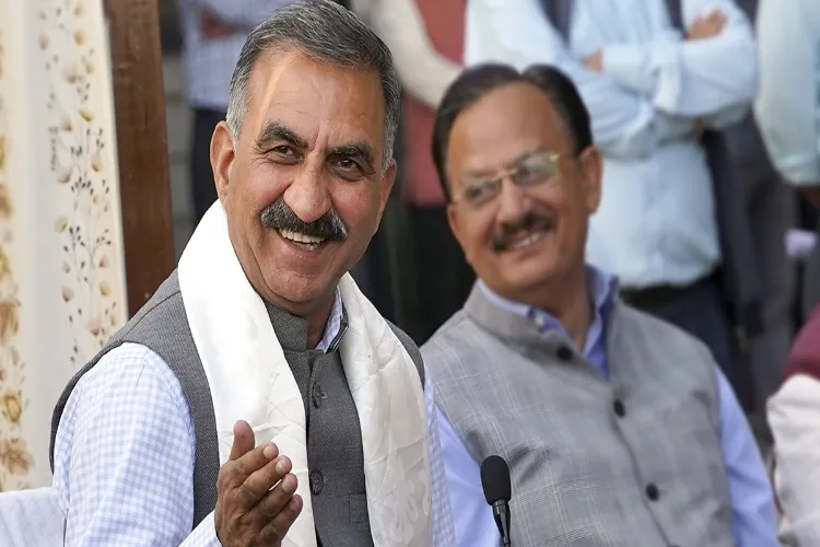 Himachal Pradesh, Chief Minister Sukhvinder Singh Sukhu