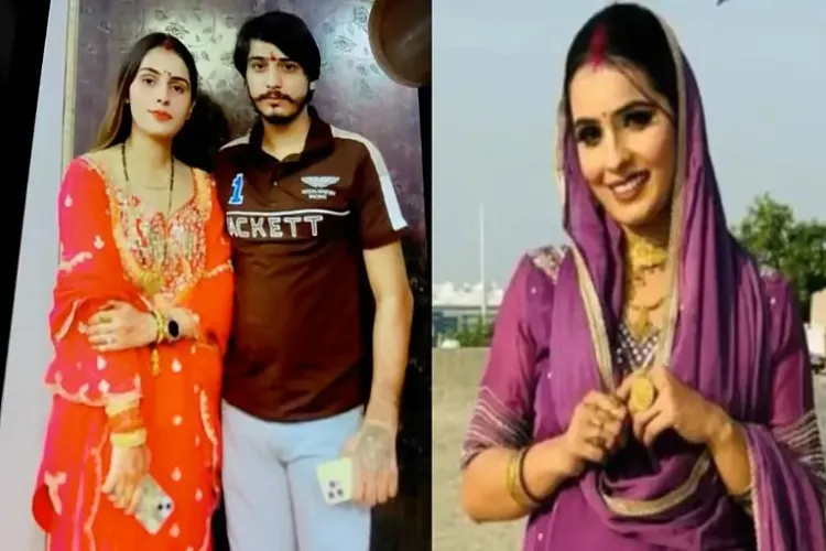 Deceased Nikki Bhatti with her husband