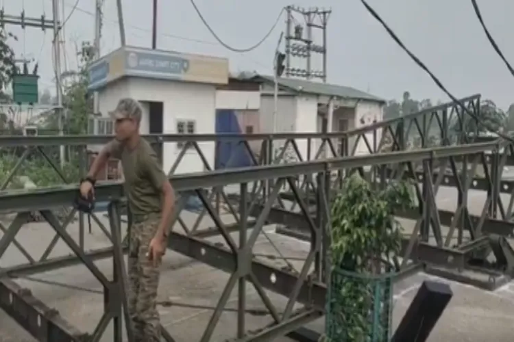 Bailey bridge over River Tawi, Jammu