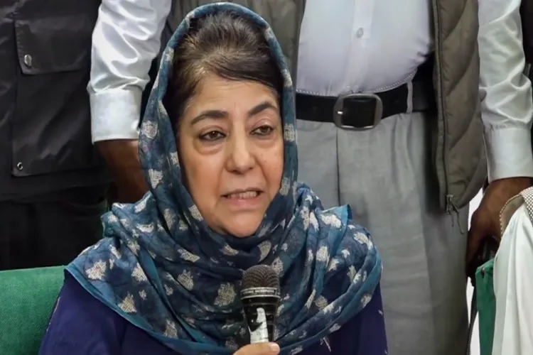 PDP president Mehbooba Mufti