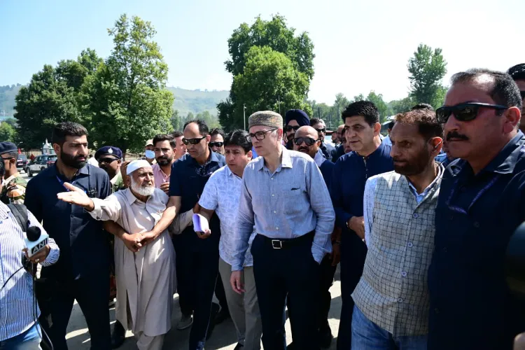 Jammu and Kashmir Chief Minister Omar Abdullah visited the flood-affected areas of Anantnag district
