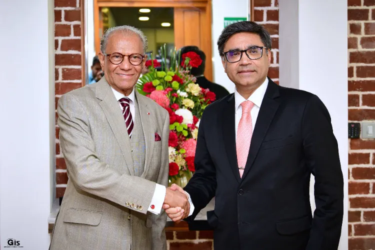 Mauritius PM Navinchandra Ramgoolam with Foreign Secretary Vikram Misri