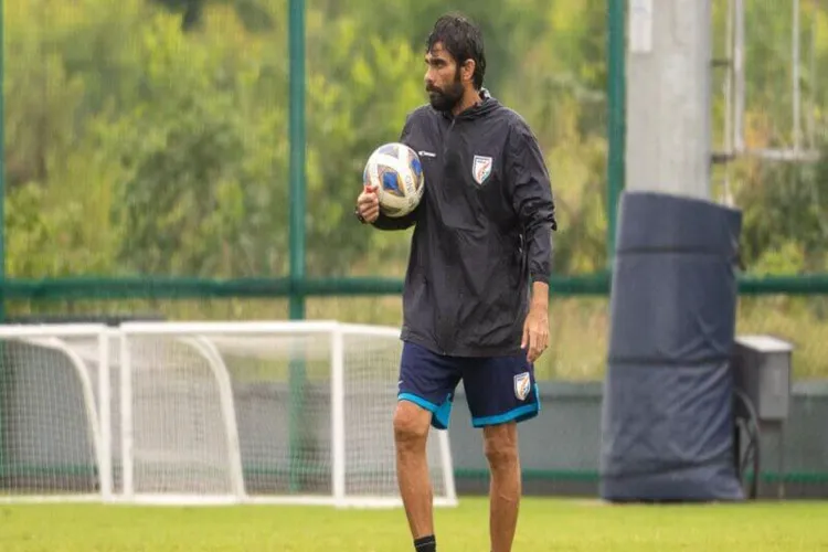 The national men's football team head coach Khalid Jamil