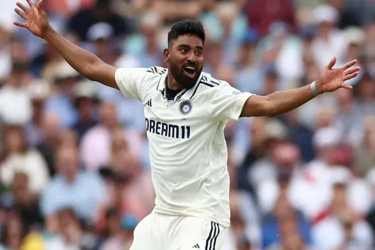 Cricketer Mohammed Siraj