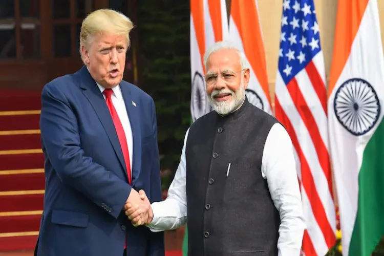 Prime Minister Narendra Modi with President Donald trump (File)