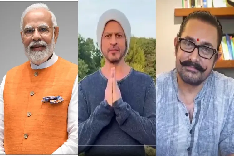 PM Modi and Actors Shah Rukh Khan and Aamir Khan