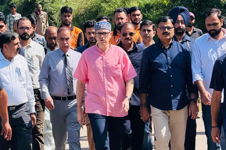 J&K CM visits Kalaban in Poonch to assess land subsidence damage