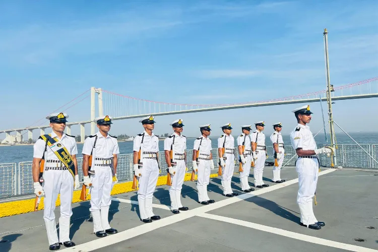 The First Training Squadron (1TS) of the Indian Navy
