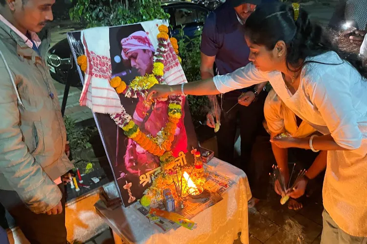 People from Assamese community pay tribute to singer Zubeen Garg after he died while scuba diving in Singapore