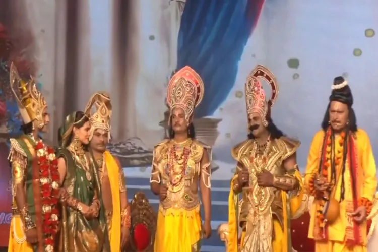 A scene from Ayodhya's Ramleela