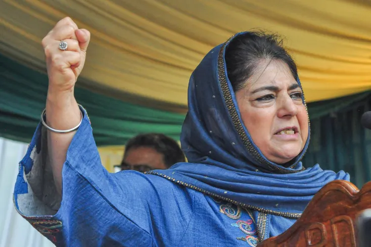 PDP president Mehbooba Mufti