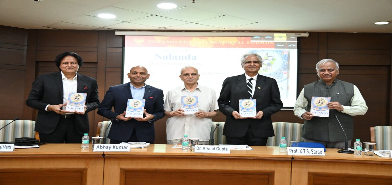 Author Abhay K, second from left, with other panellists