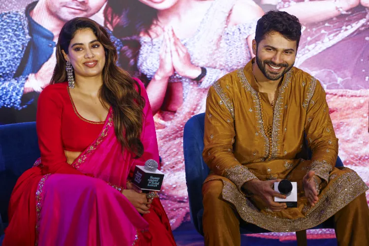 Janhvi Kapoor, and varun Dhawan