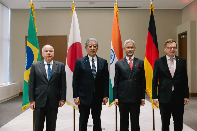 The Foreign Ministers of G4 countries (India, Brazil, Germany and Japan)